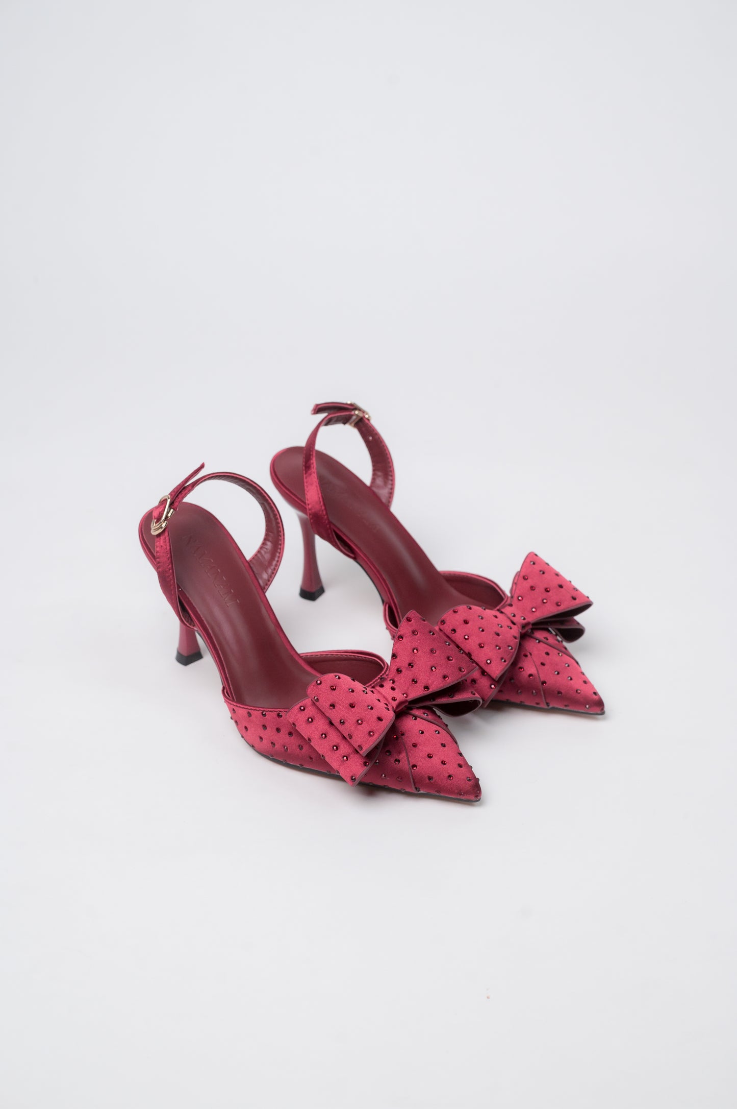 Fiancée Bow Mule 60 Maroon