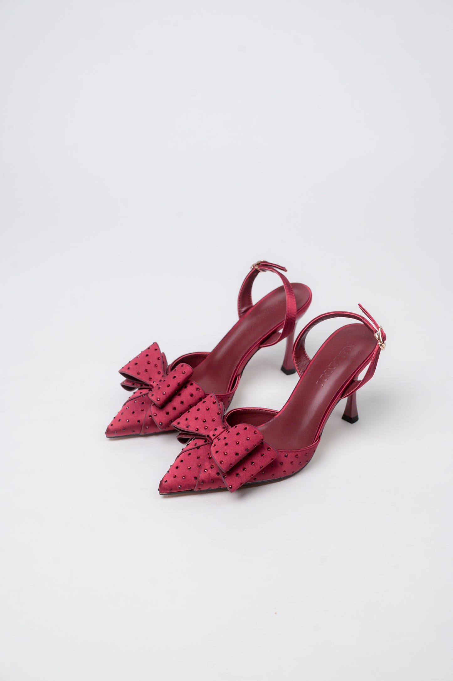Fiancée Bow Mule 60 Maroon
